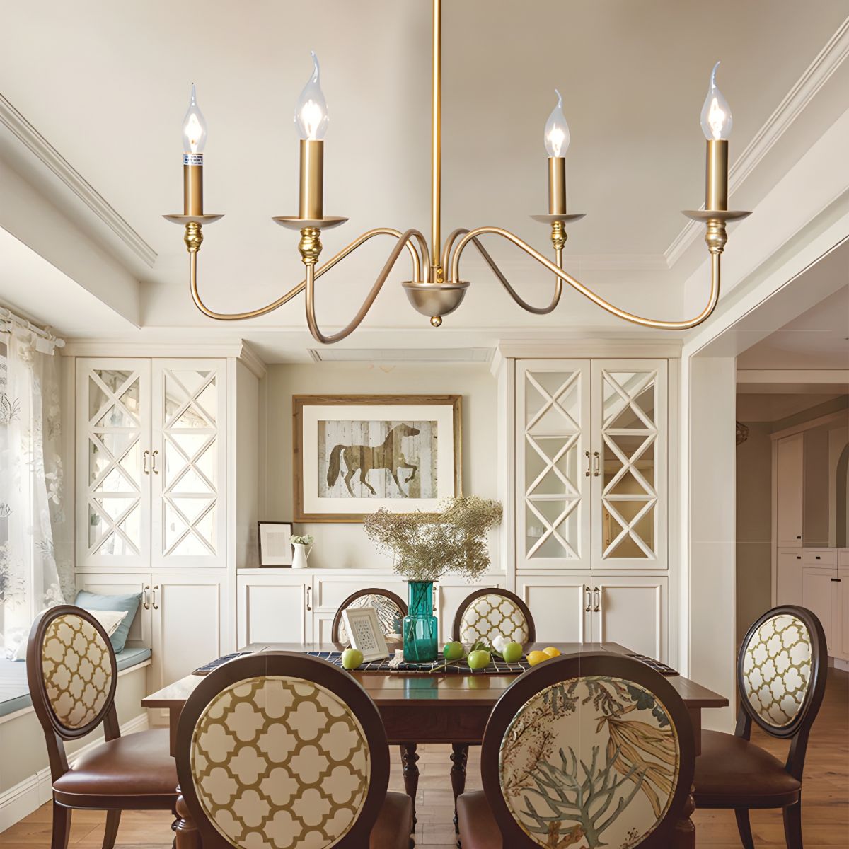 Timeless Gold Candle Chandelier - Letslighting