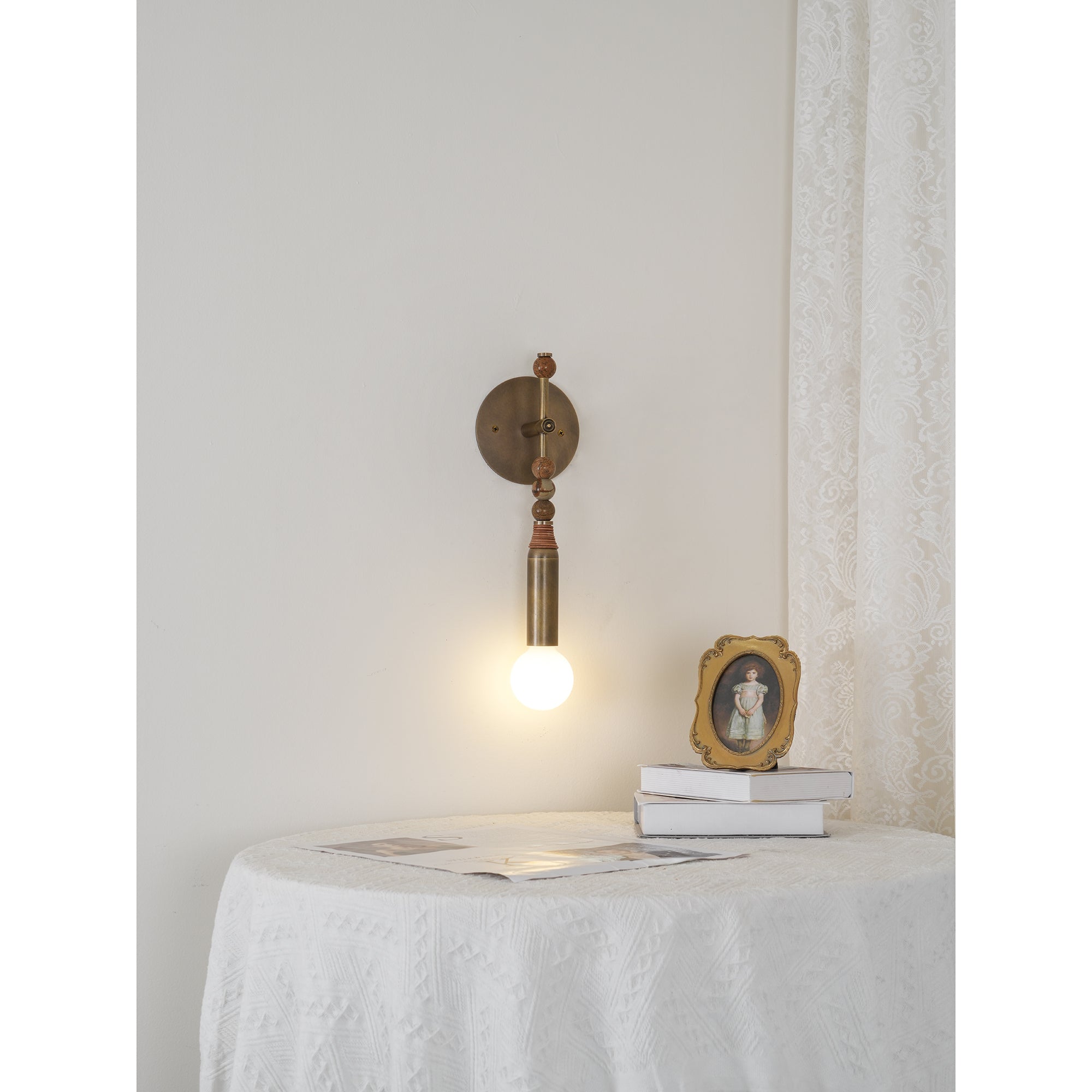 Icarira Modern Minimalist Marble Wall Lamp - Lamp Copper