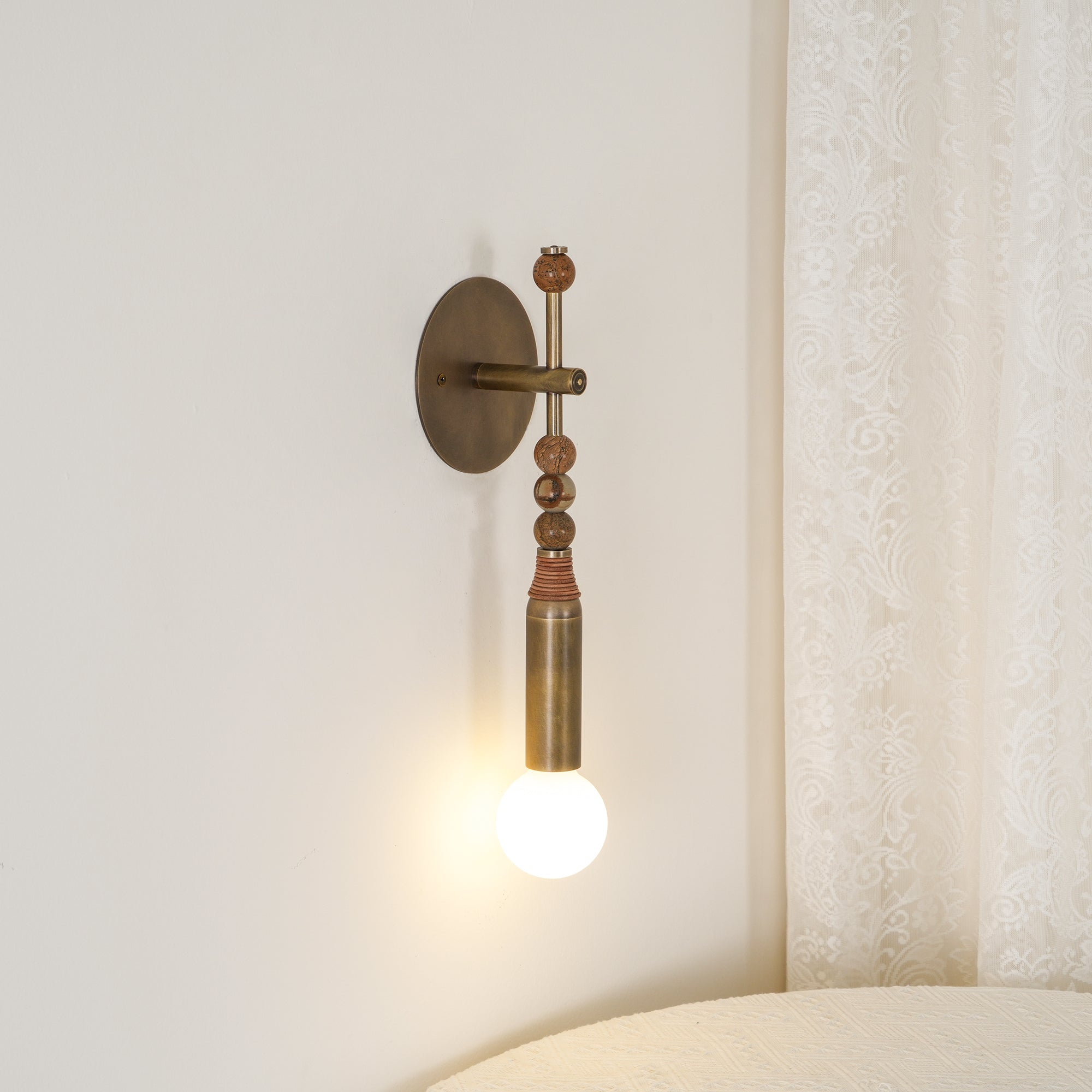 Icarira Modern Minimalist Marble Wall Lamp - Lamp Copper