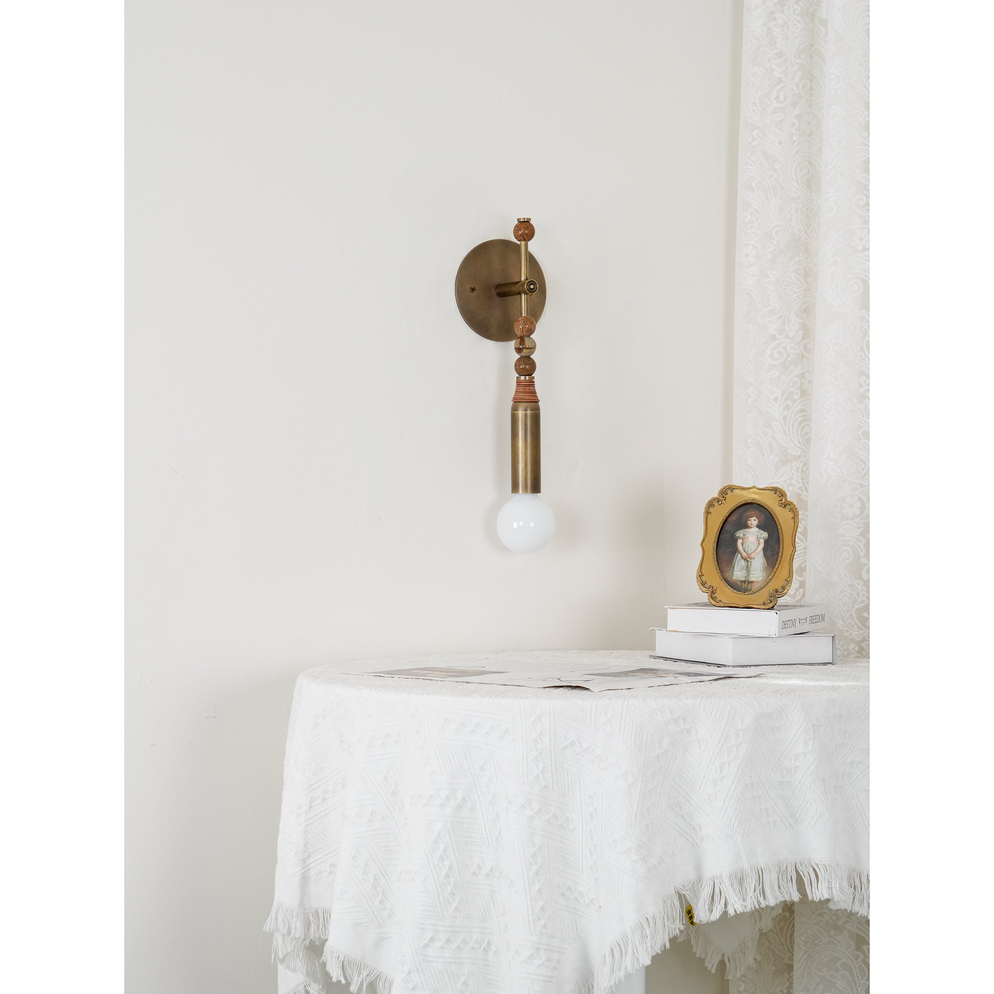 Icarira Modern Minimalist Marble Wall Lamp - Lamp Copper