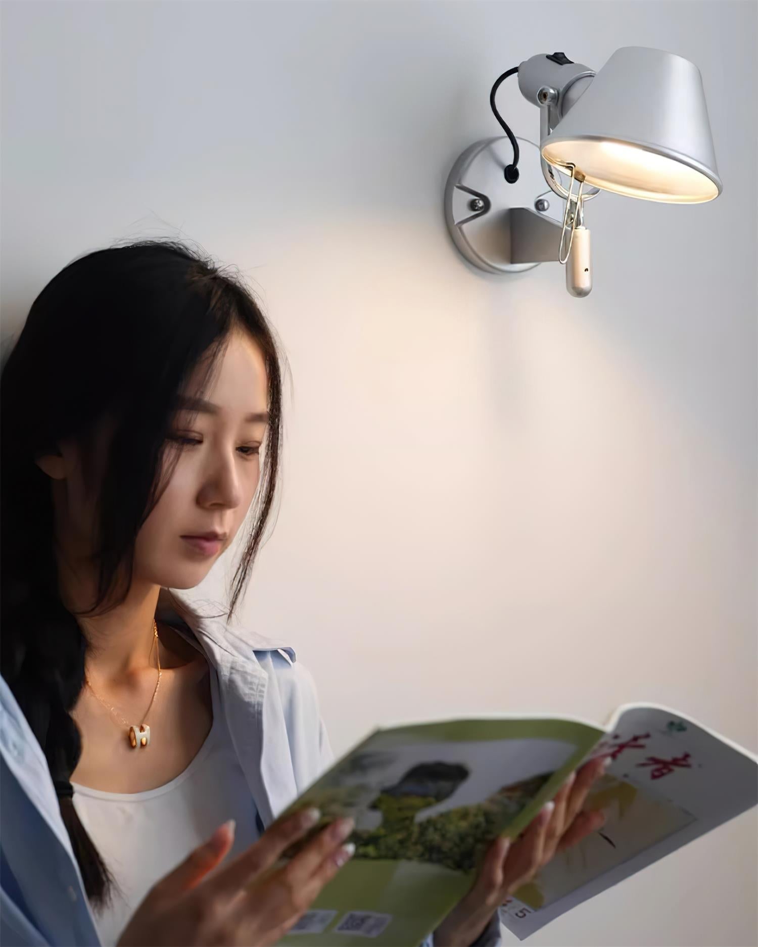 Wall Lamp Metal Body Conical Shade Adjustable Modern Minimalist - Letslighting
