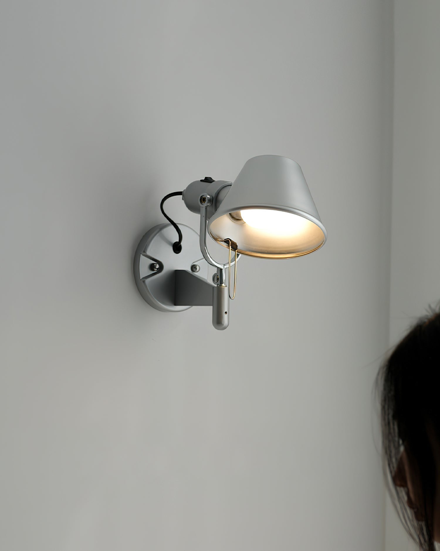 Wall Lamp Metal Body Conical Shade Adjustable Modern Minimalist - Letslighting
