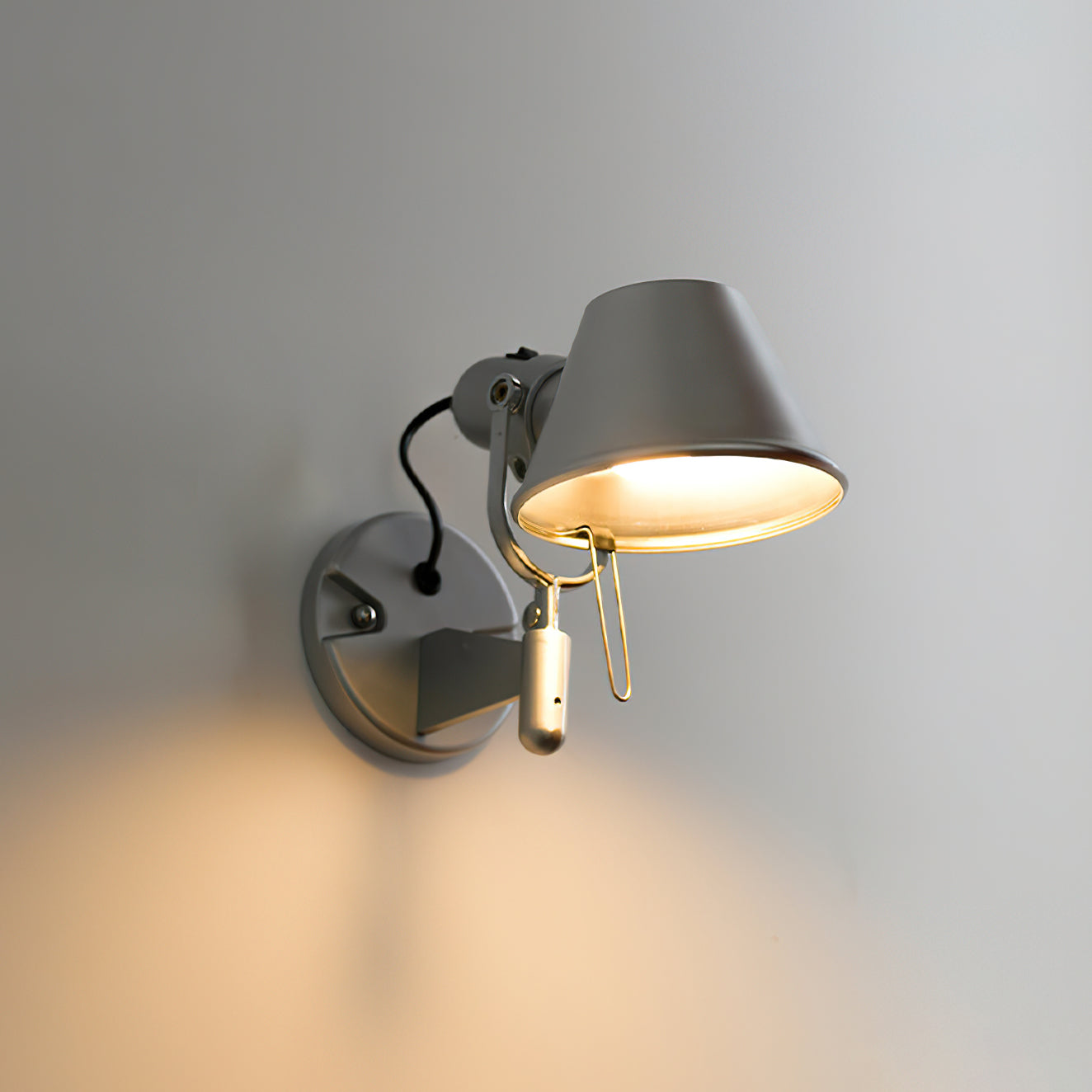 Wall Lamp Metal Body Conical Shade Adjustable Modern Minimalist - Letslighting