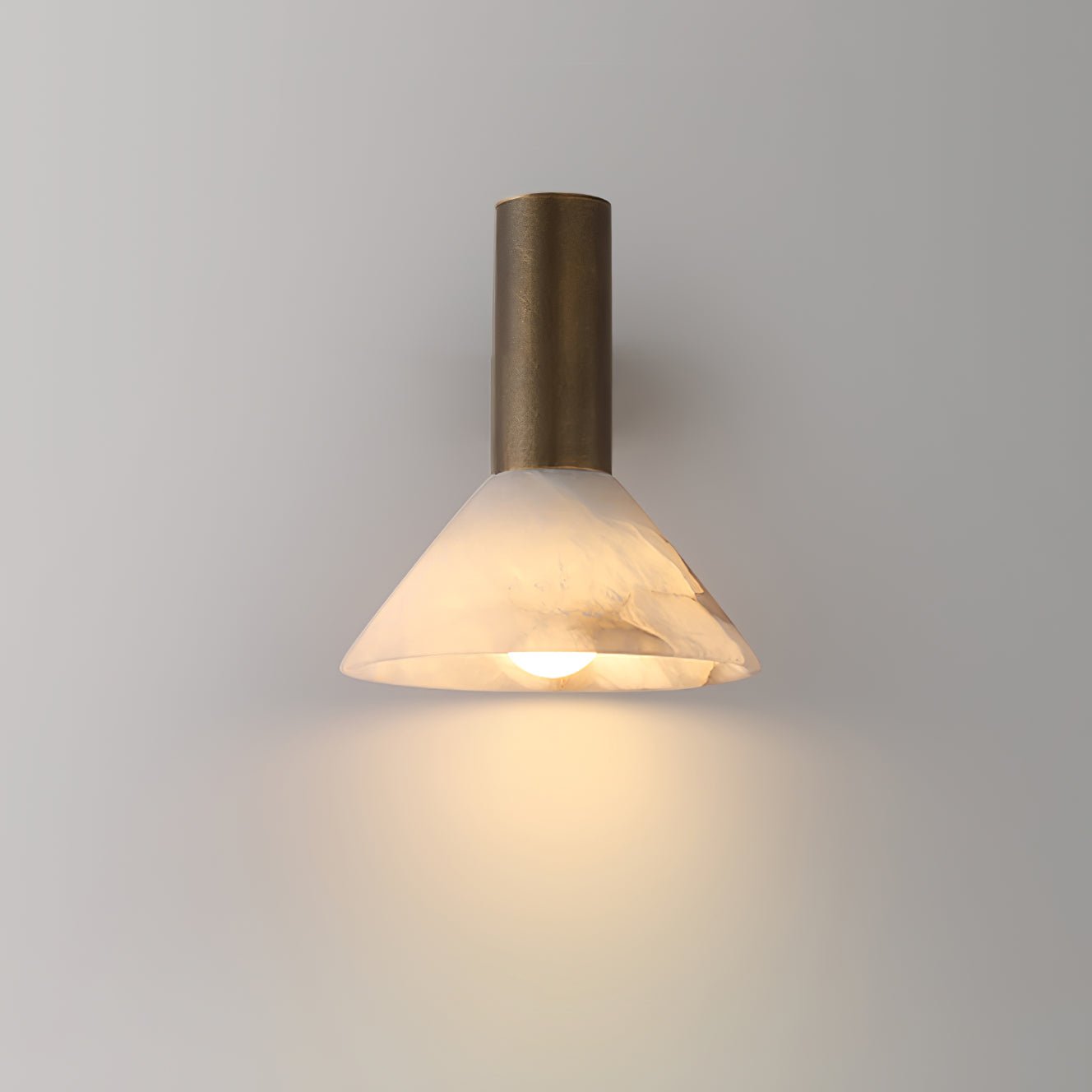 Eurnoria Cone Alabaster Wall Light - Letslighting