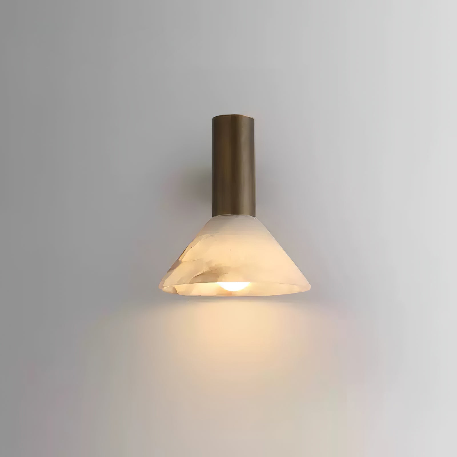 Eurnoria Cone Alabaster Wall Light - Letslighting