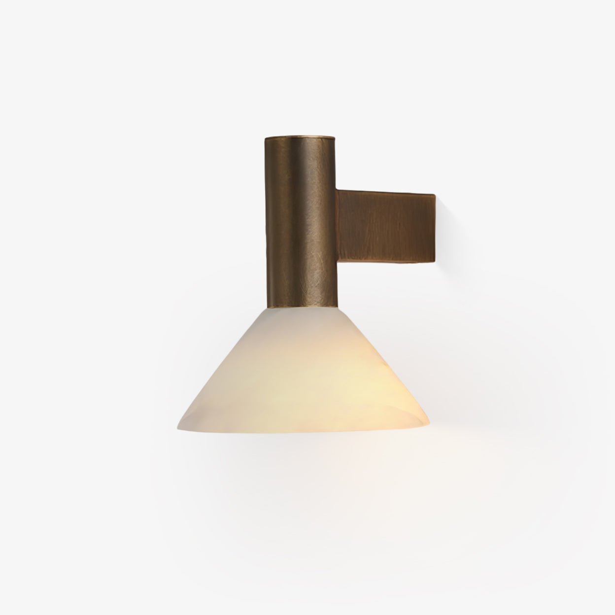Eurnoria Cone Alabaster Wall Light - Letslighting