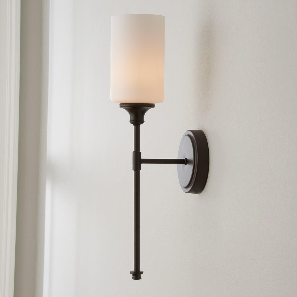 Tracie Vintage Industrial Brass Glass Wall Lamp - Lamp Copper