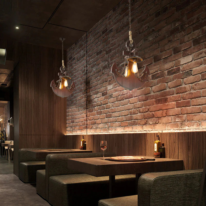 Epoch Retro LED Lámpara colgante Madera Salón/Comedor