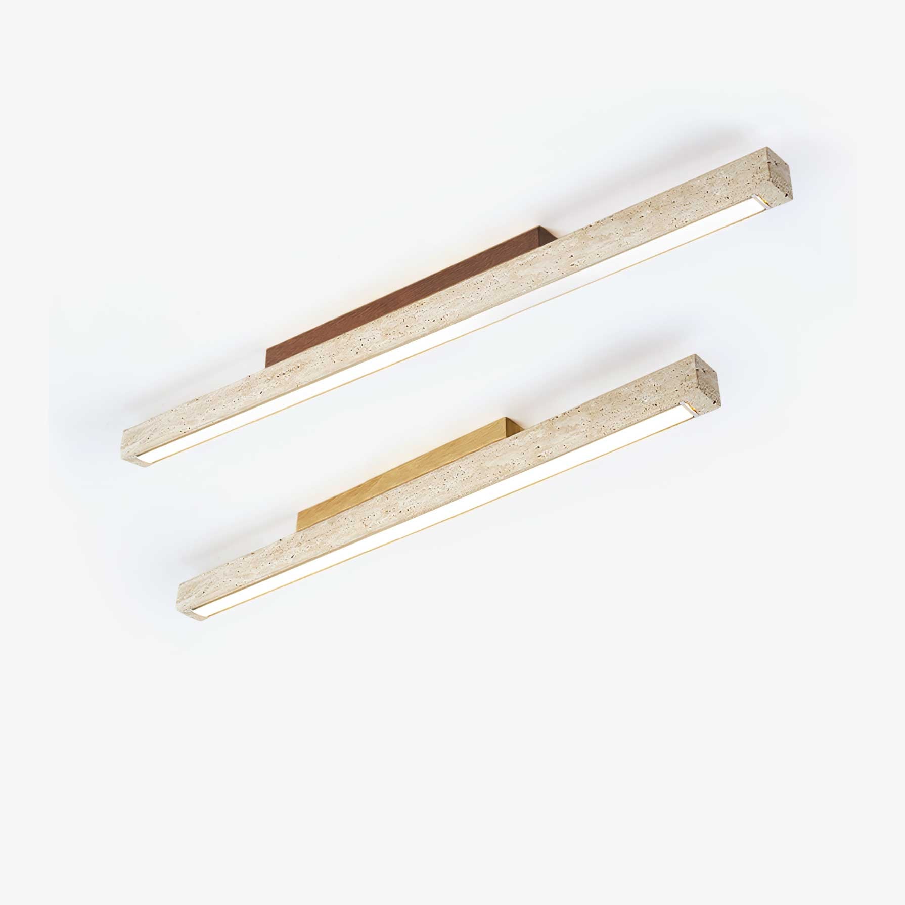 Orvenarae Minimalist Travertine Linear Ceiling Light - Letslighting
