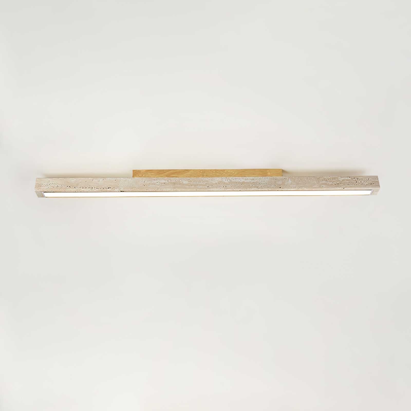 Orvenarae Minimalist Travertine Linear Ceiling Light - Letslighting