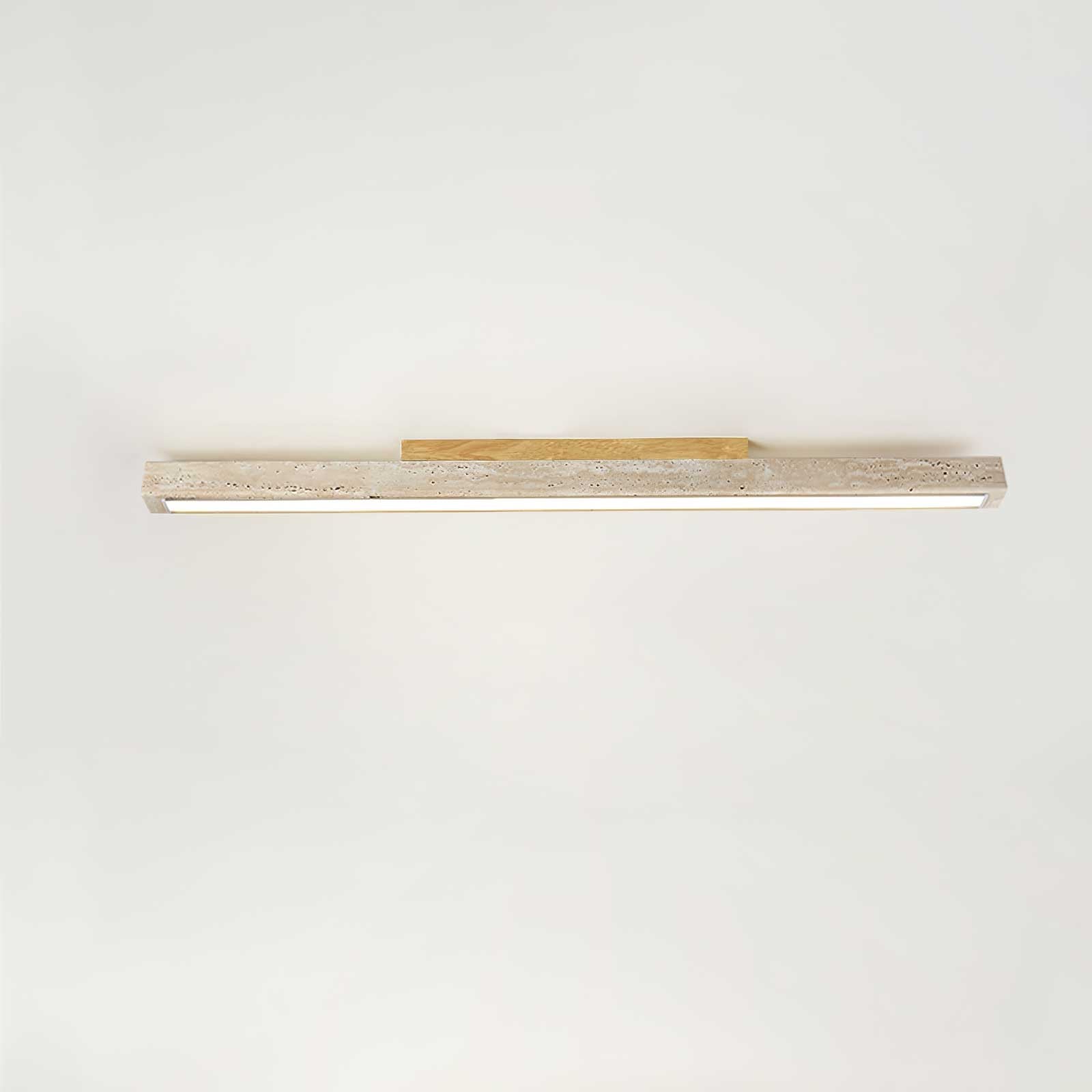 Orvenarae Minimalist Travertine Linear Ceiling Light - Letslighting