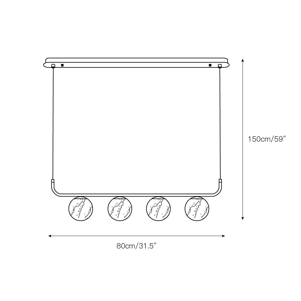 Eloryra Modern Minimalist Suspension Alabaster Pendant Lamp - Lamp Copper