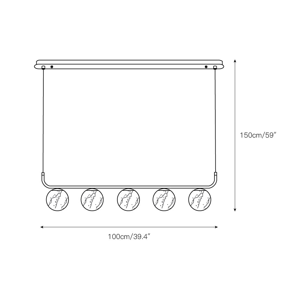 Eloryra Modern Minimalist Suspension Alabaster Pendant Lamp - Lamp Copper