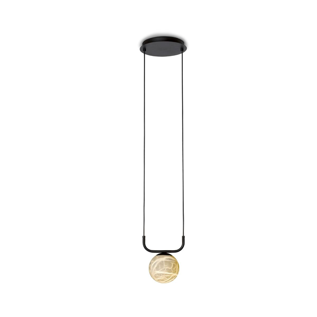 Eloryra Modern Minimalist Suspension Alabaster Pendant Lamp - Lamp Copper