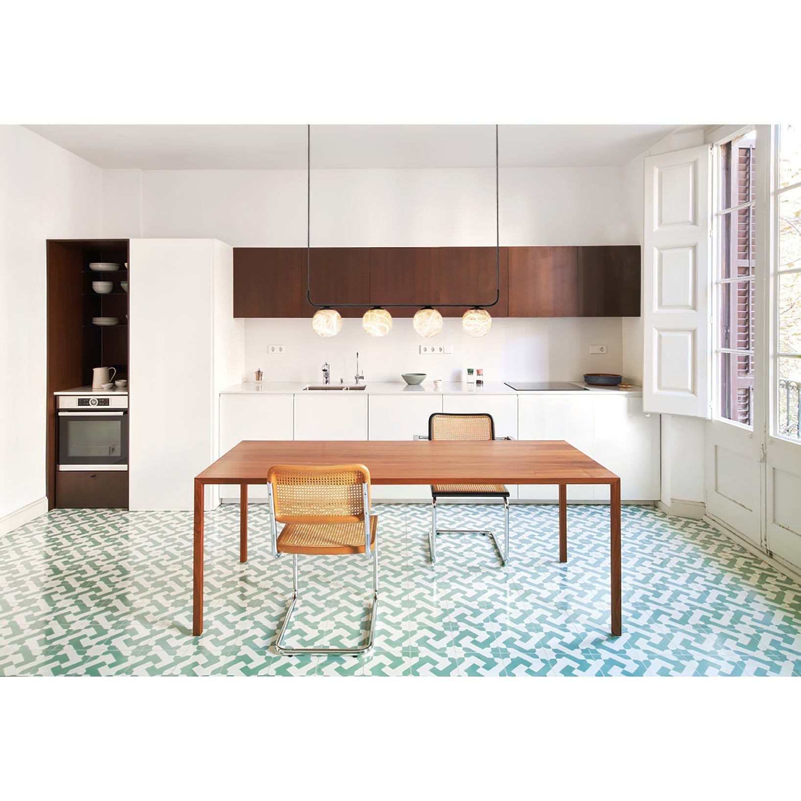 Eloryra Modern Minimalist Suspension Alabaster Pendant Lamp - Lamp Copper