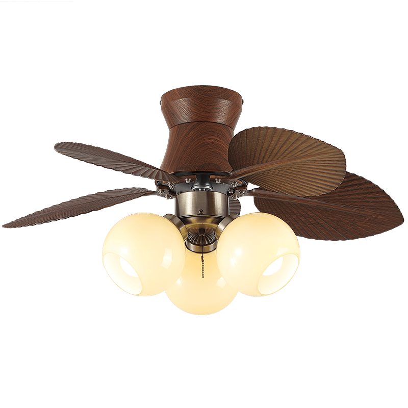 Ventilador de Techo con Luz Walden Roble con opción de bombilla Edison
