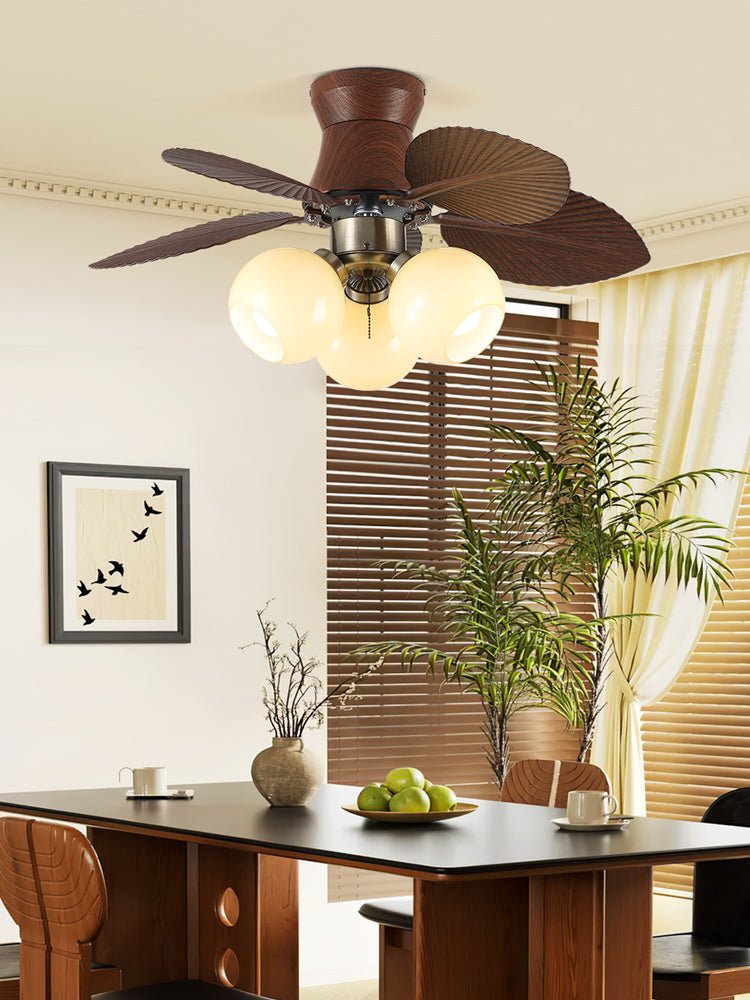 Ventilador de Techo con Luz Walden Roble en un ambiente interior