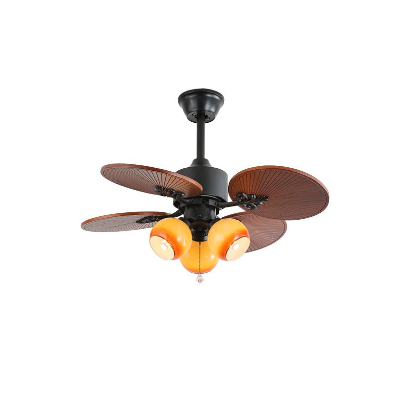 Lámpara Ventilador de Techo Solara Tropical de Cristal
