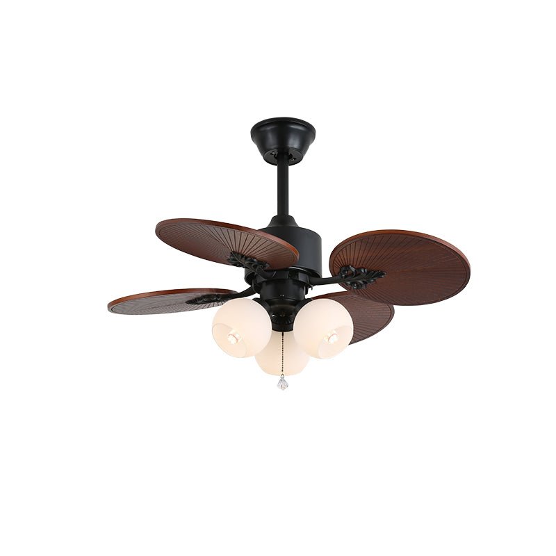 Lámpara Ventilador de Techo Solara Tropical de Cristal