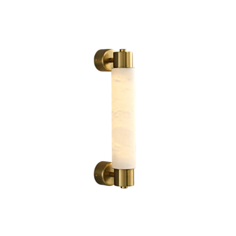 Alraei Modern Minimalist Tube Alabaster Wall Lamp - Lamp Copper