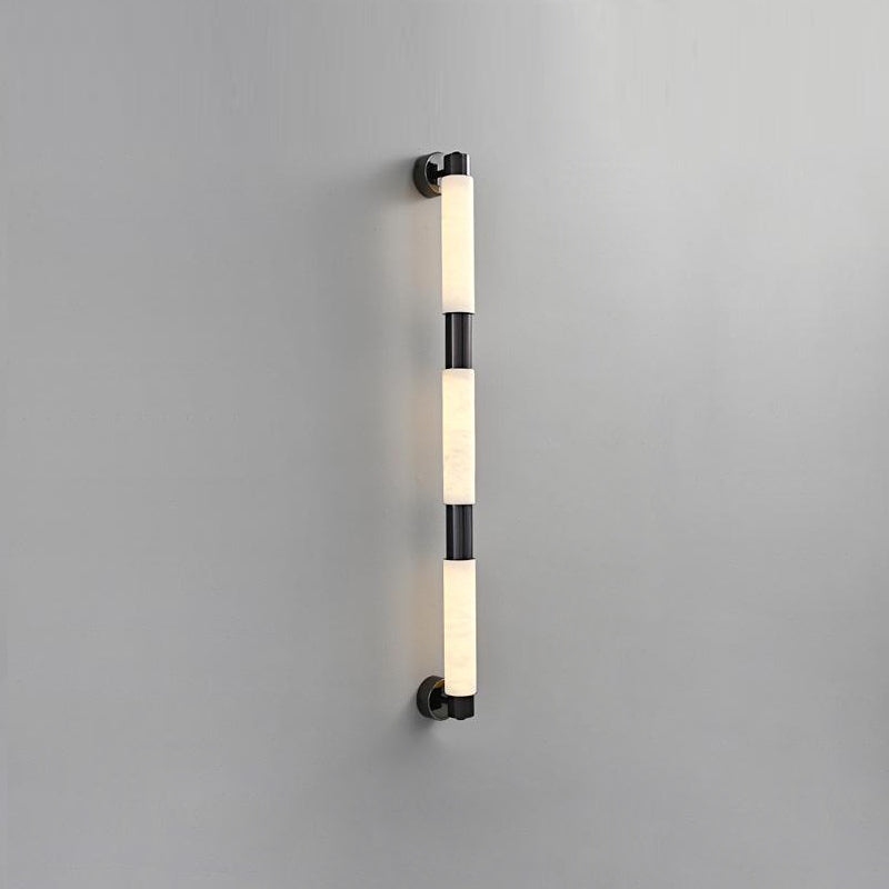 Alraei Modern Minimalist Tube Alabaster Wall Lamp - Lamp Copper