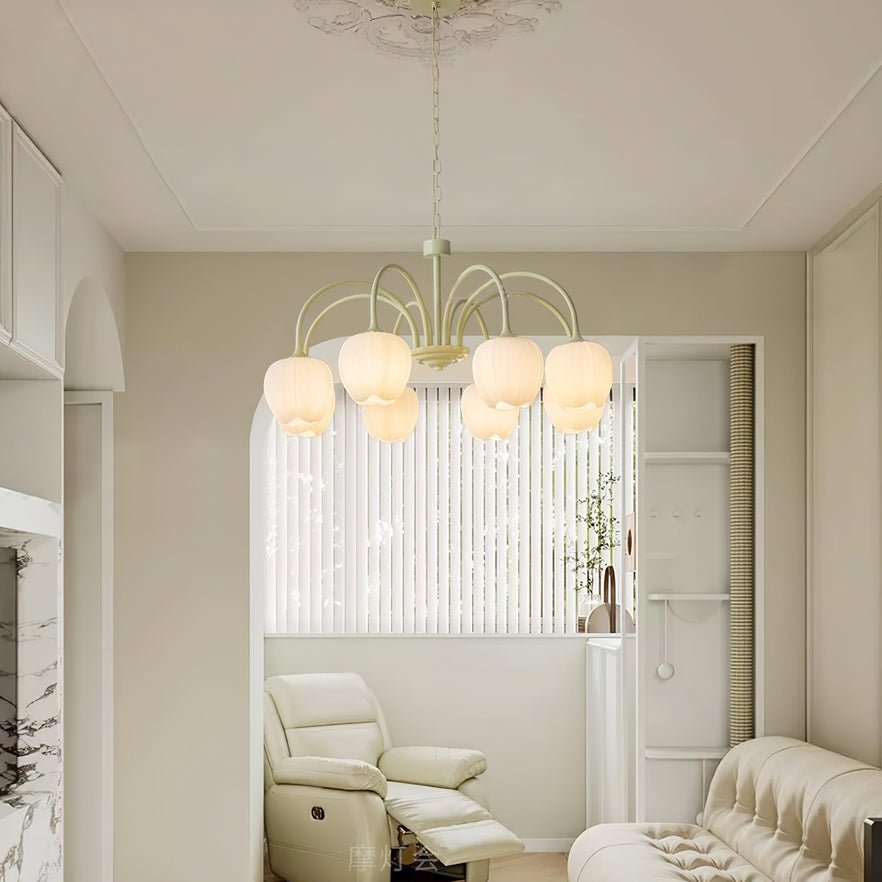Tulip Matcha Chandelier - Letslighting