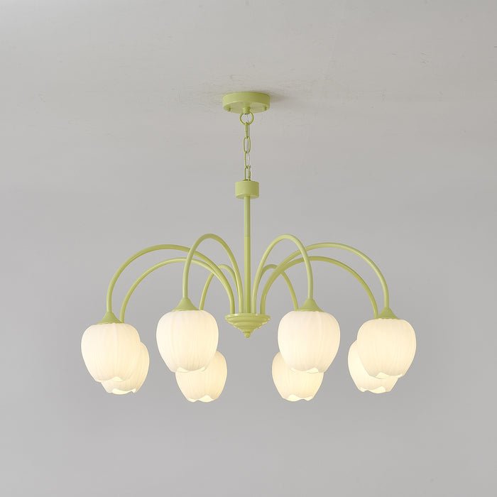 Tulip Matcha Chandelier - Letslighting