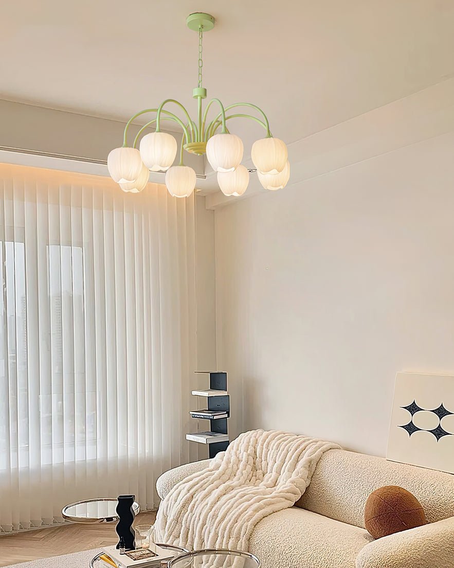 Tulip Matcha Chandelier - Letslighting