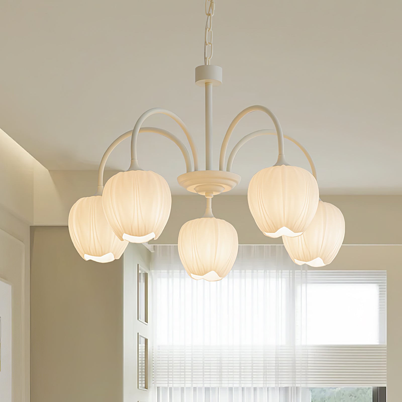 Tulip Matcha Chandelier - Letslighting