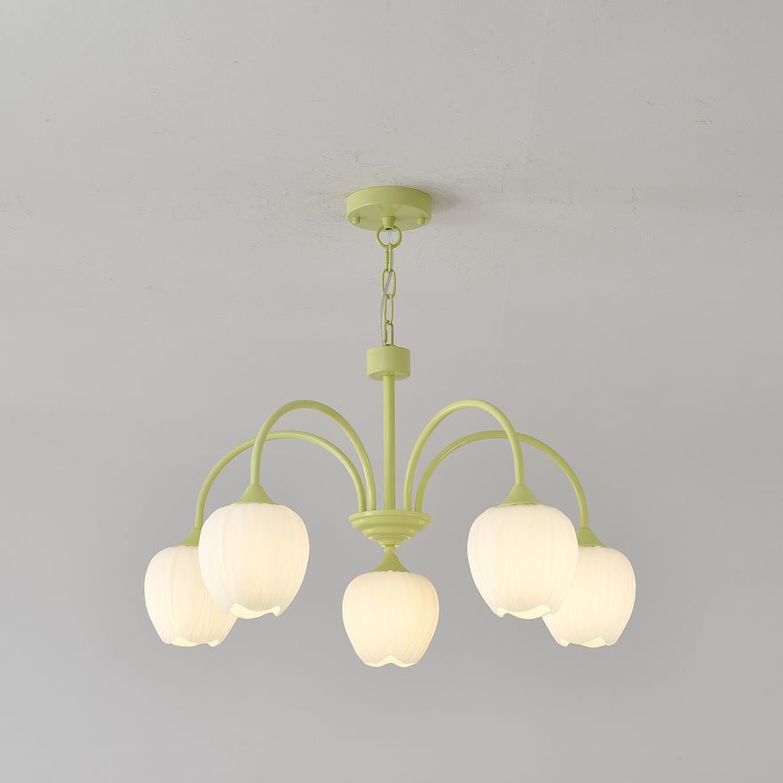 Tulip Matcha Chandelier - Letslighting