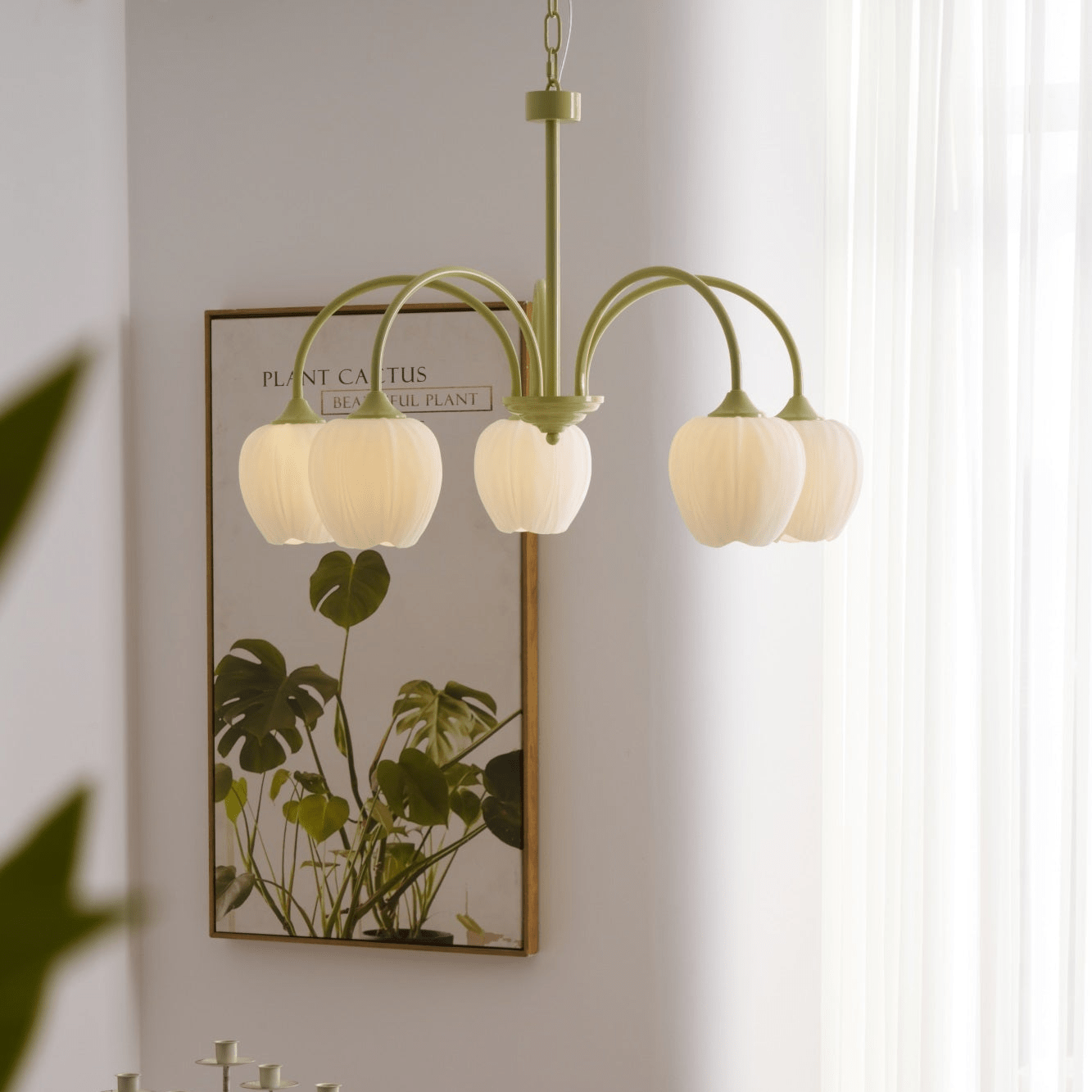 Tulip Matcha Chandelier - Letslighting
