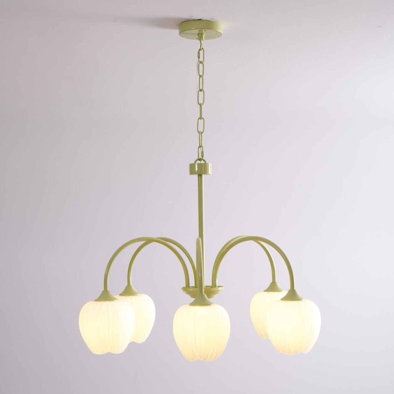 Tulip Matcha Chandelier - Letslighting