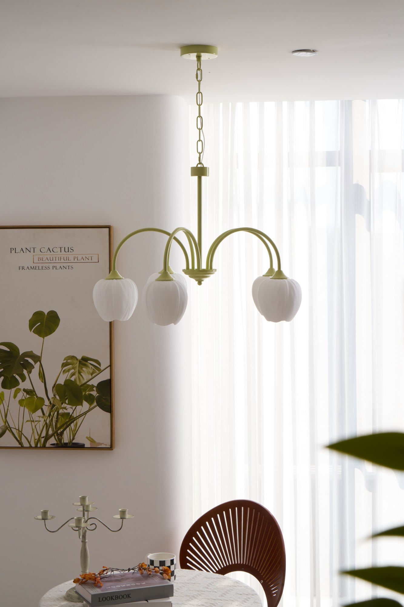 Tulip Matcha Chandelier - Letslighting