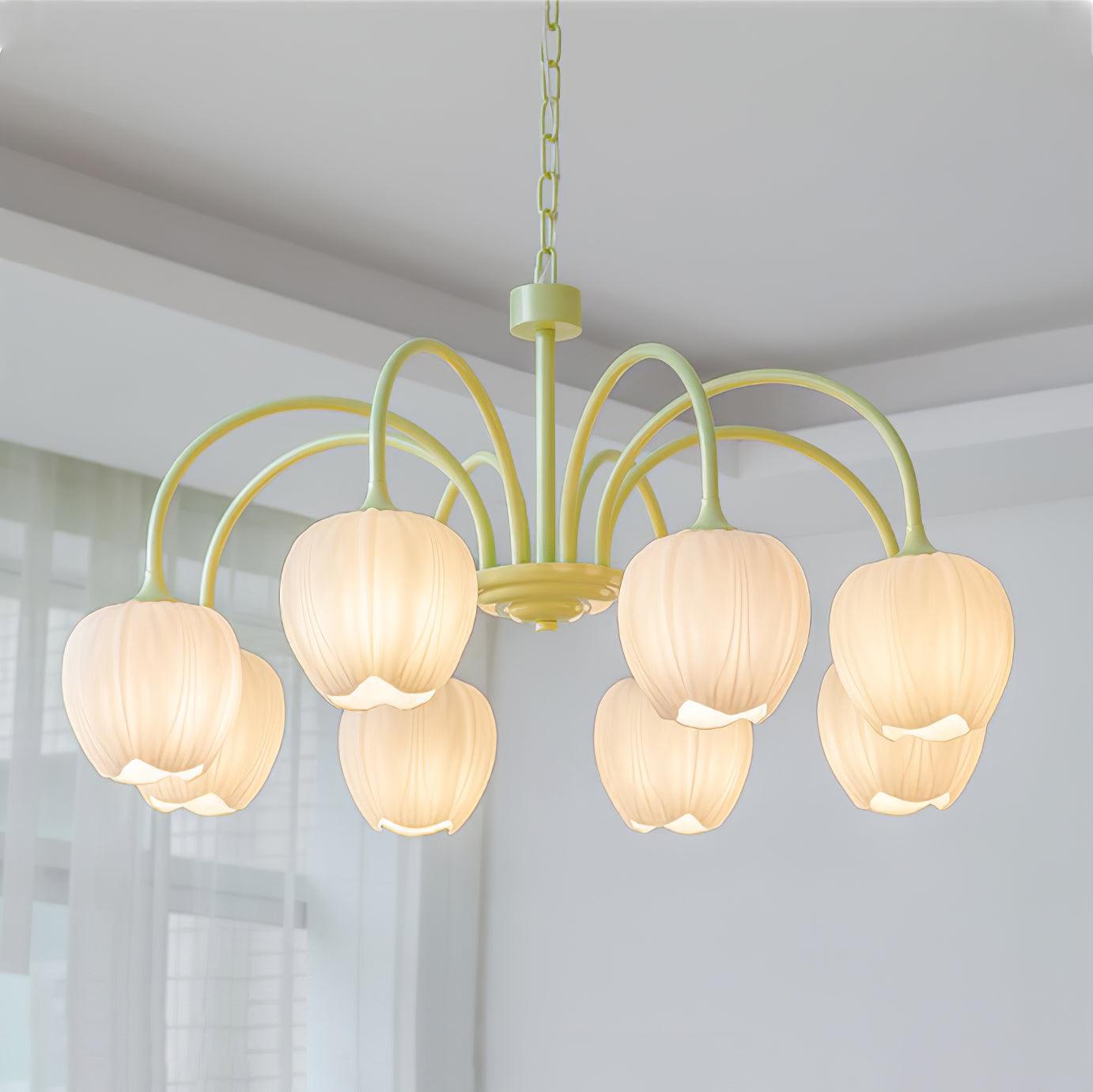 Tulip Matcha Chandelier - Letslighting