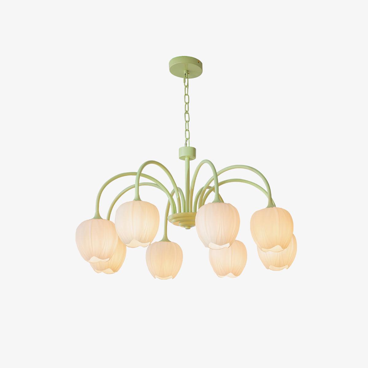 Tulip Matcha Chandelier - Letslighting