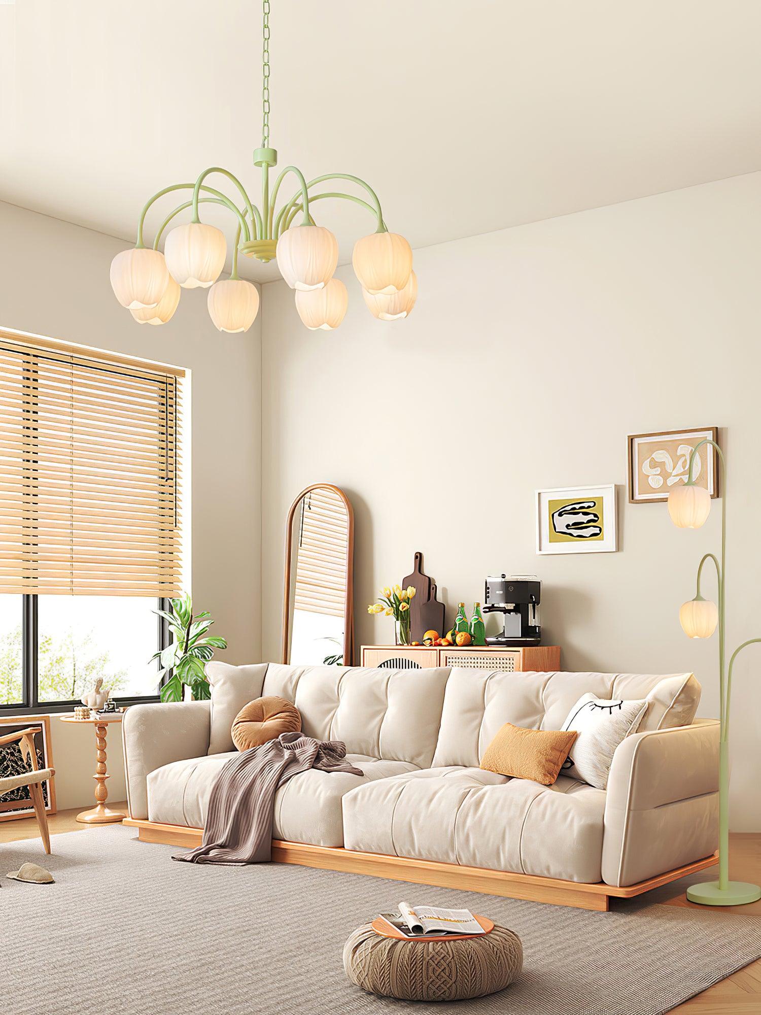 Tulip Matcha Chandelier - Letslighting