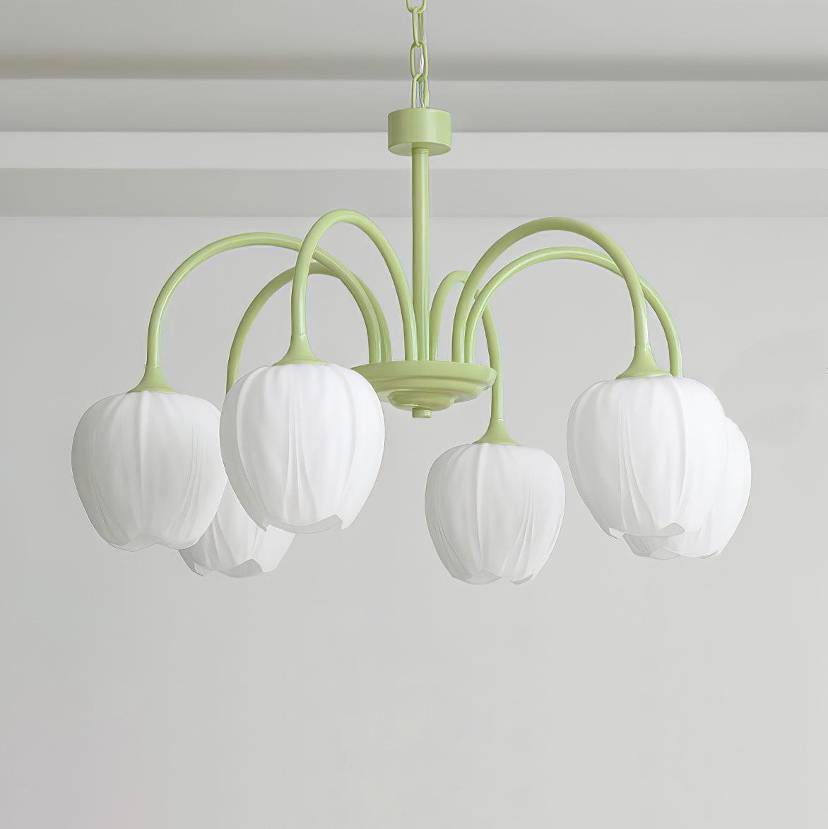 Tulip Matcha Chandelier - Letslighting