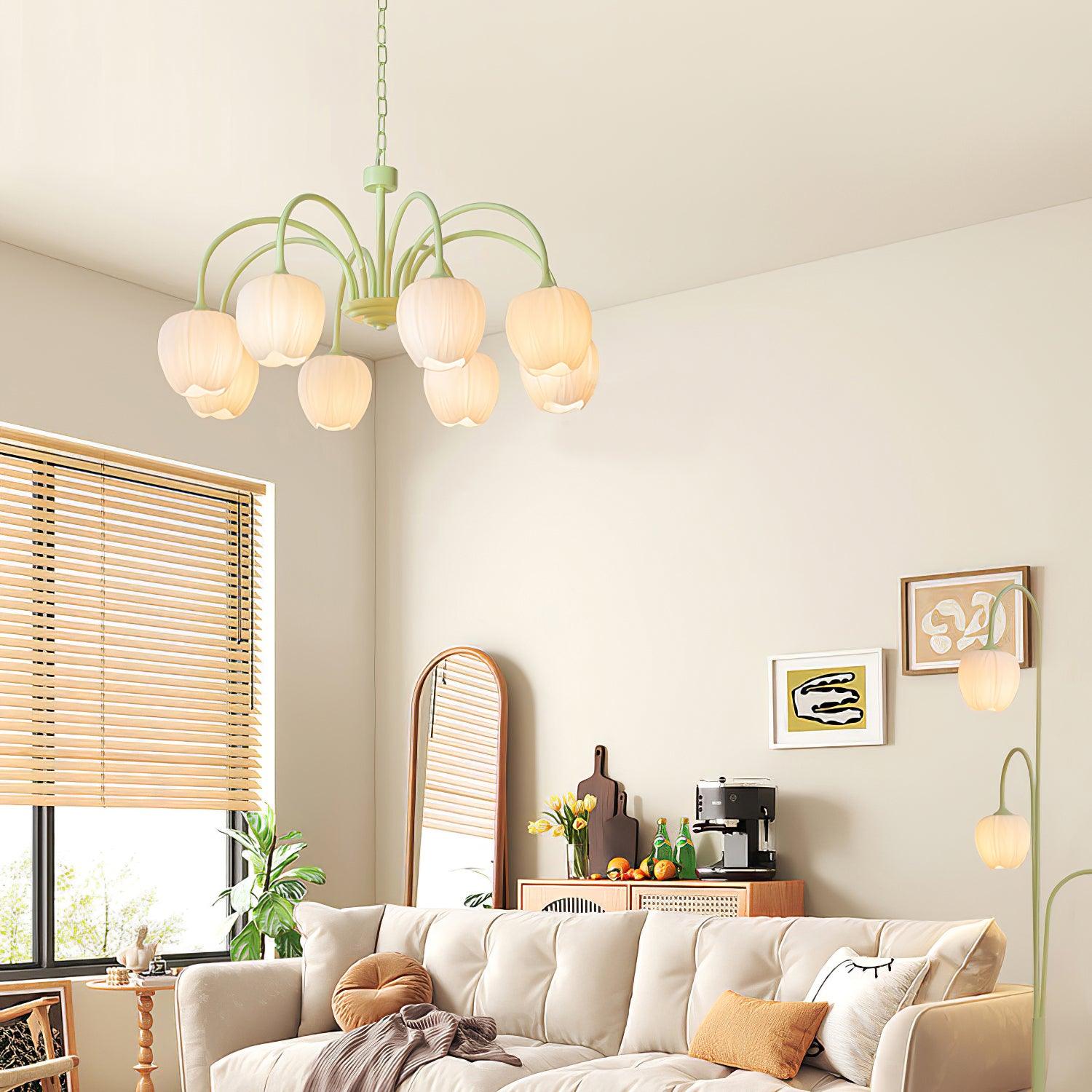 Tulip Matcha Chandelier - Letslighting
