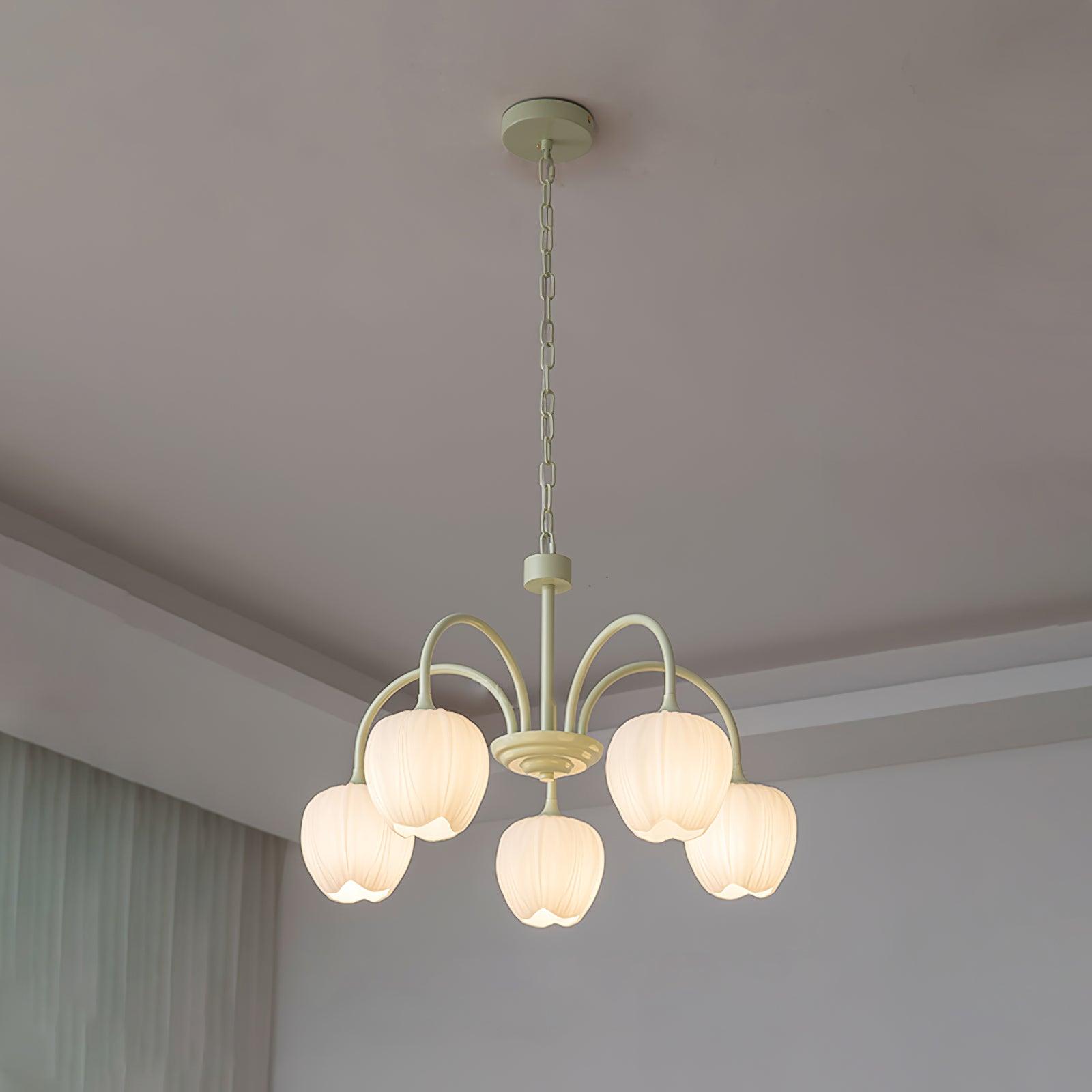 Tulip Matcha Chandelier - Letslighting