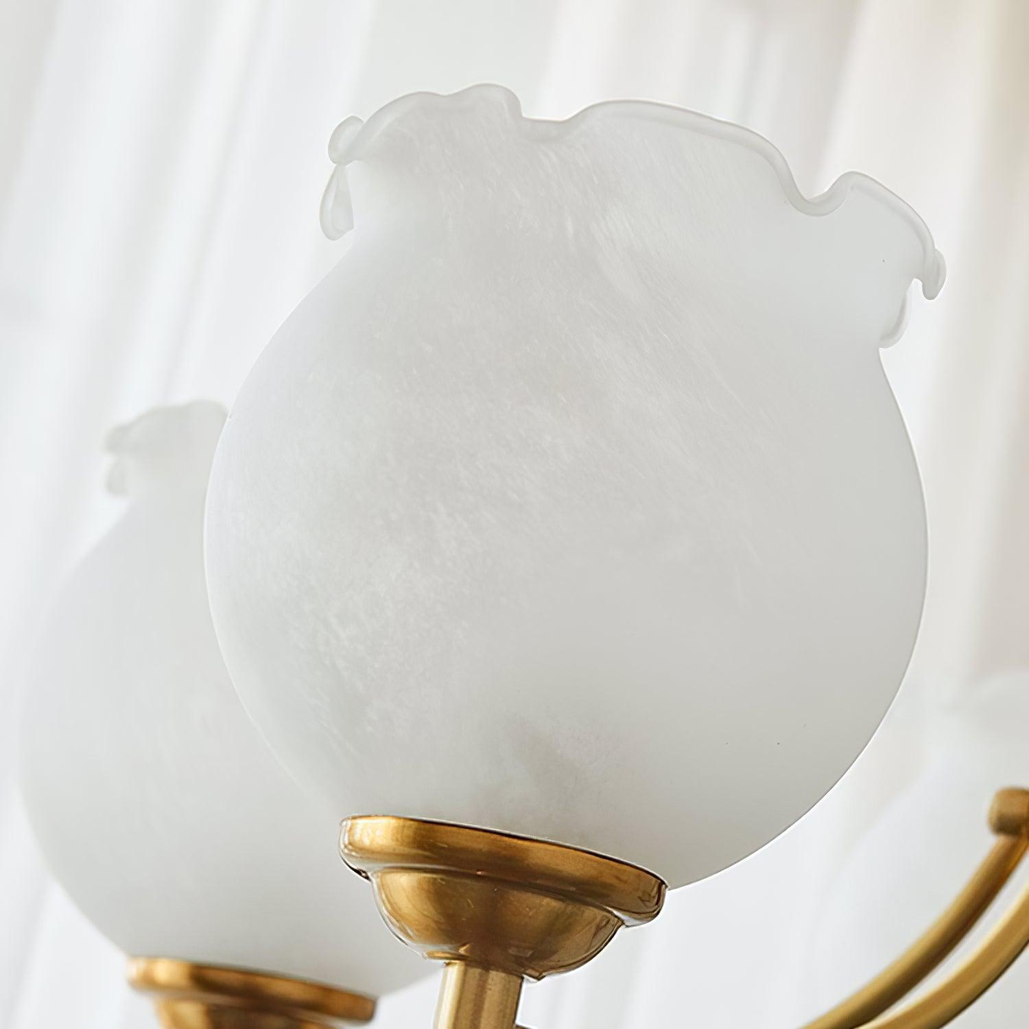 Tulips Glass Wood Chandelier - Letslighting