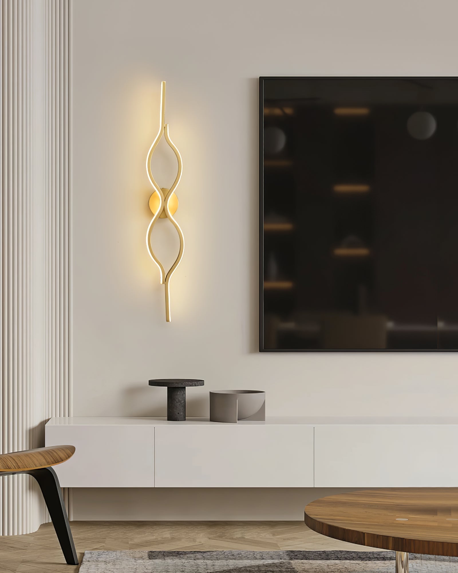 Twist Brass Wall Light - Letslighting