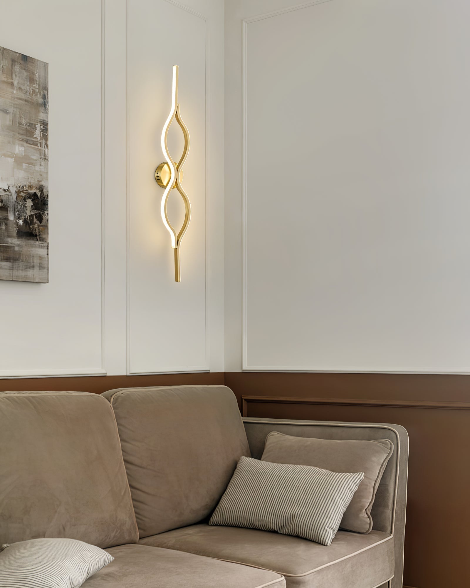 Twist Brass Wall Light - Letslighting