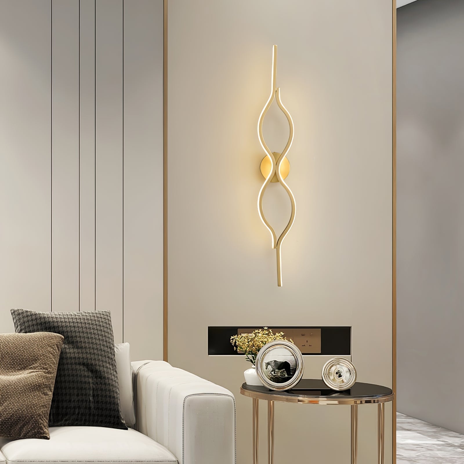 Twist Brass Wall Light - Letslighting
