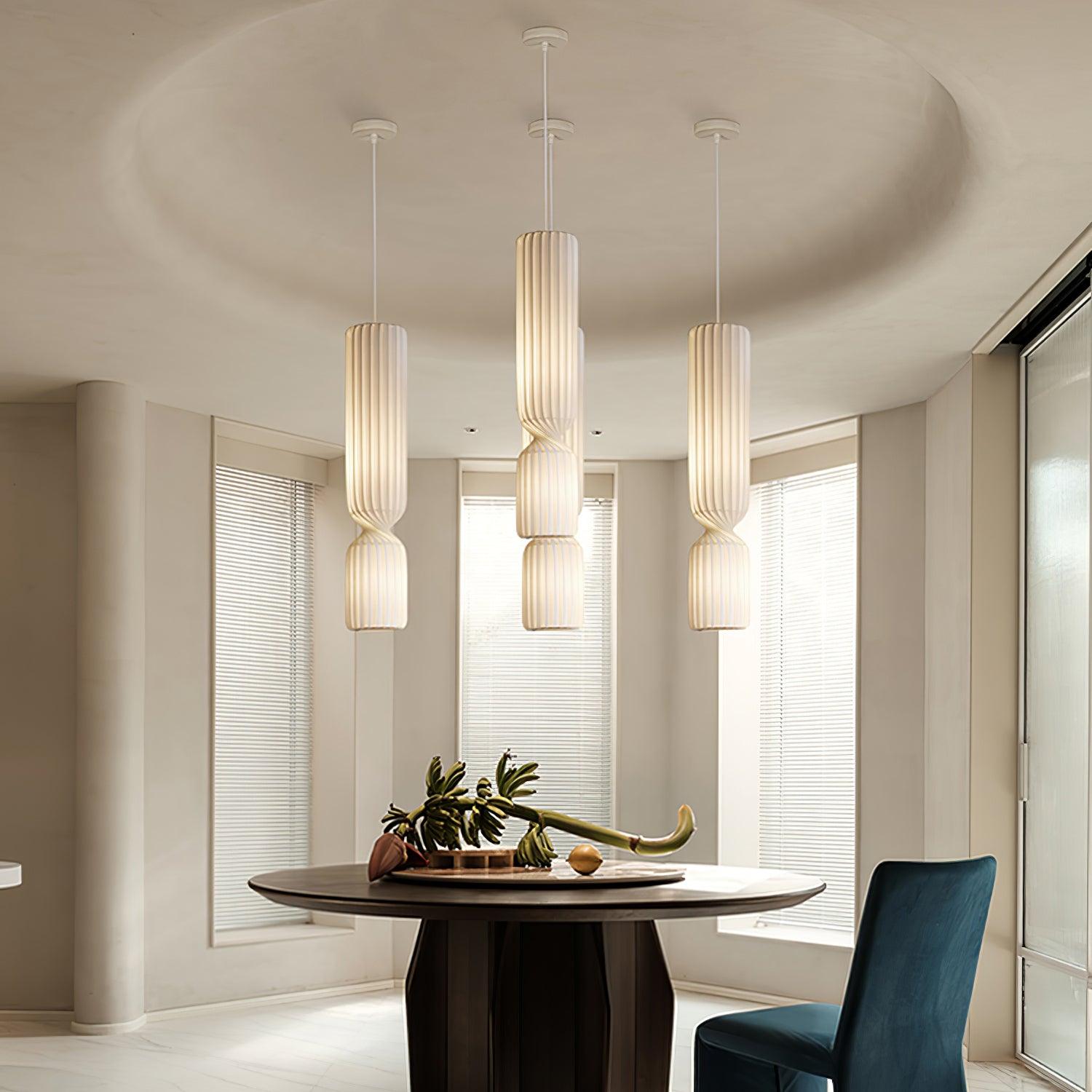 Twist Minimalist PVC Pendant Lamp - Letslighting
