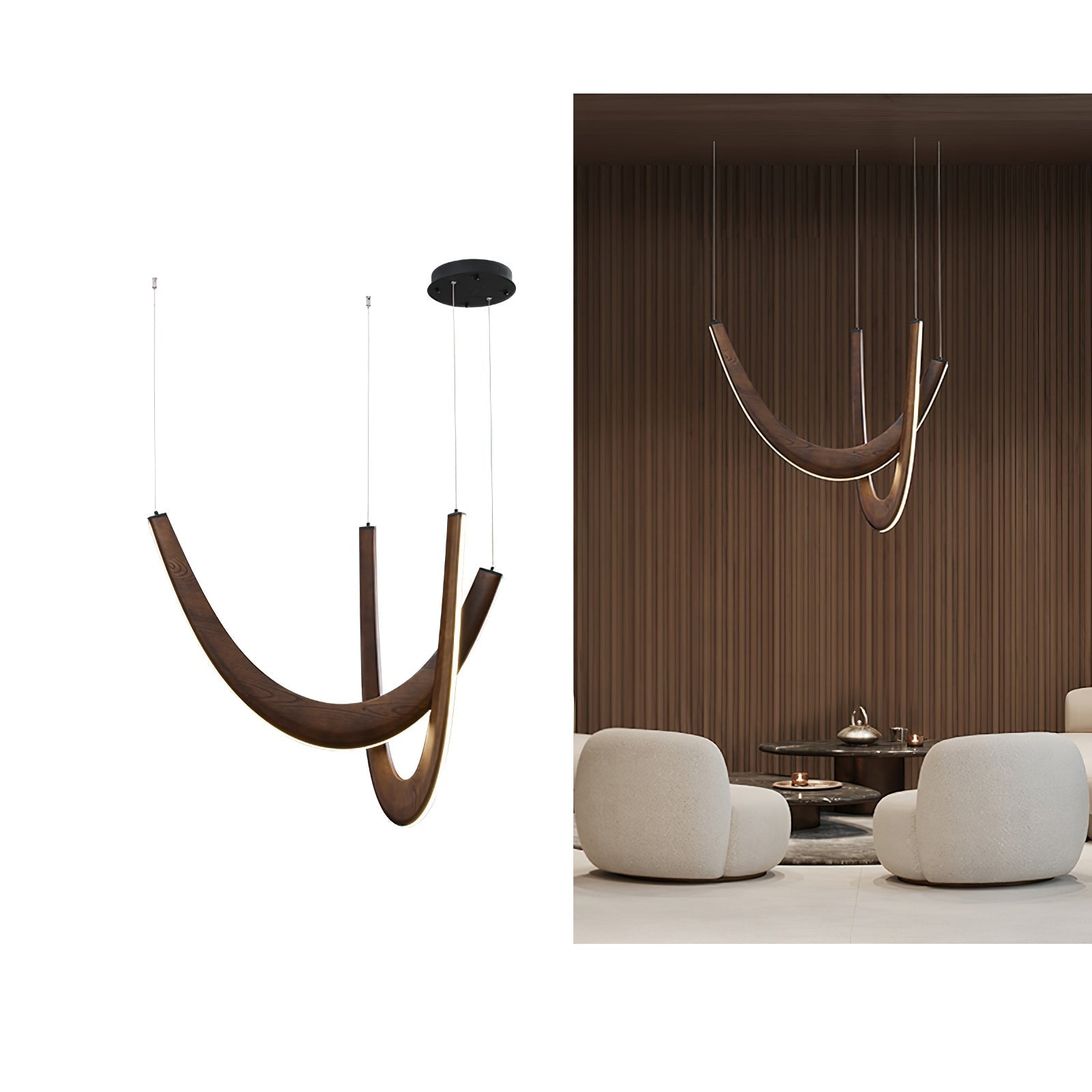 U Wooden Pendant Lamp - Letslighting