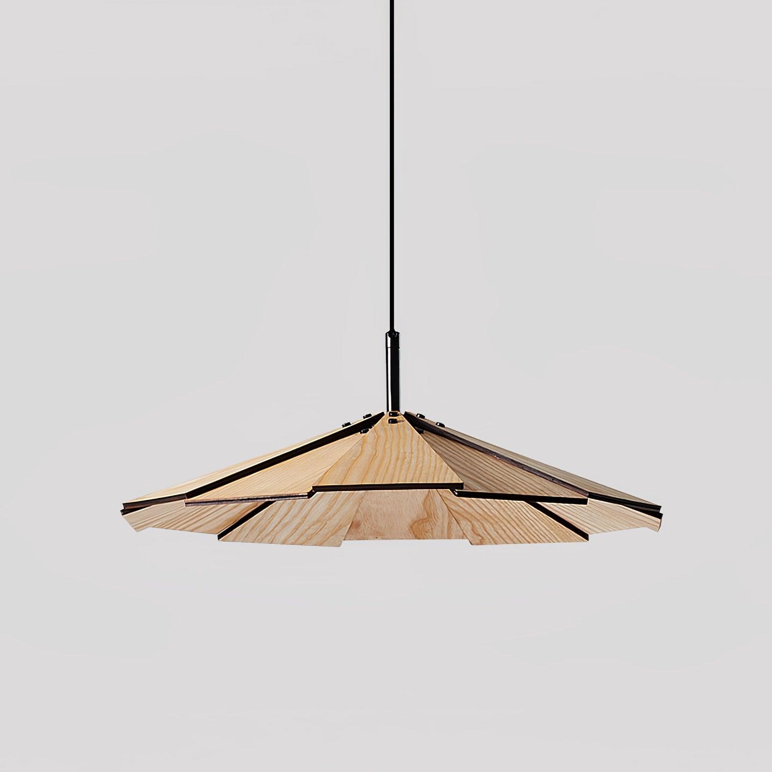 Umbrella Wooden Pendant Light - Letslighting