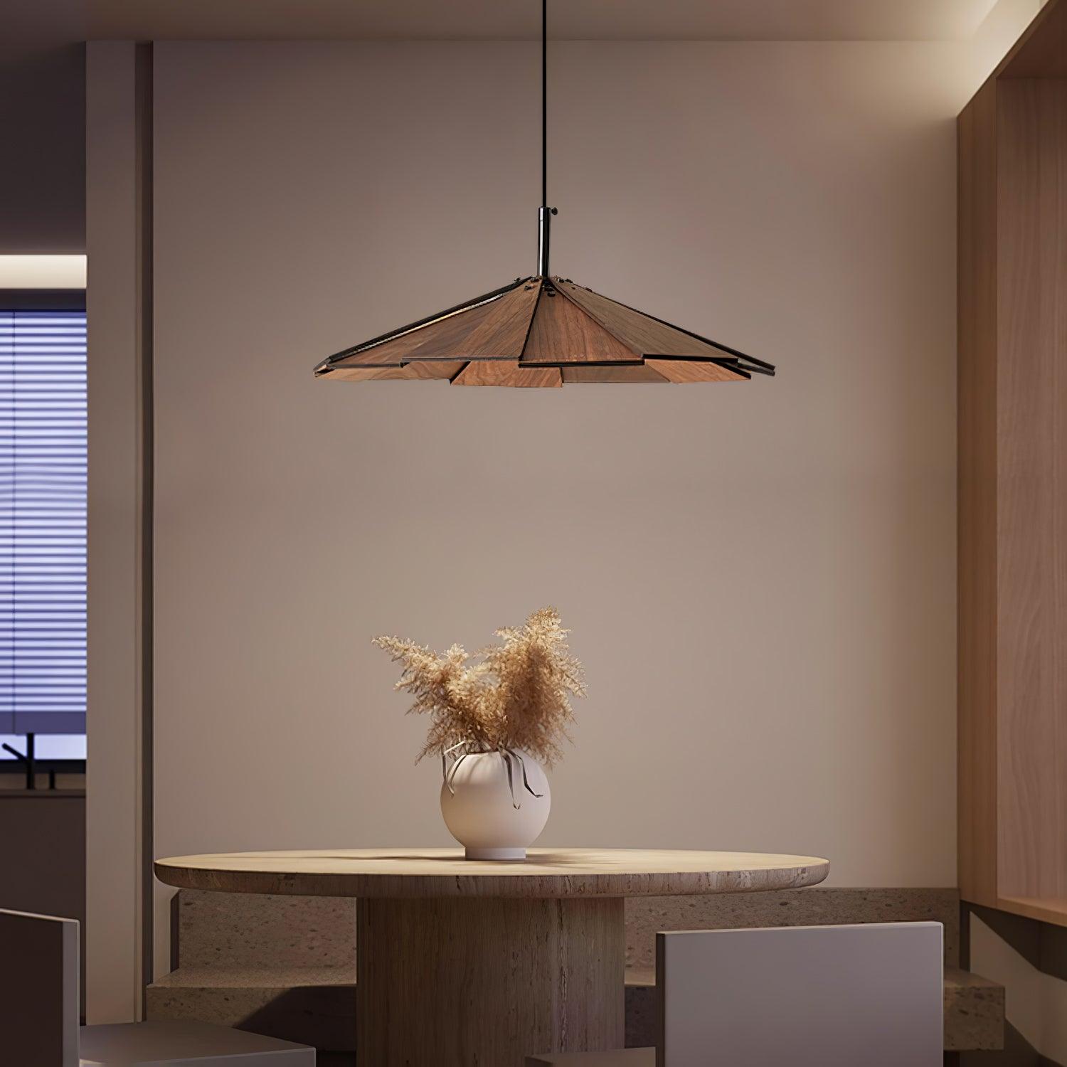 Umbrella Wooden Pendant Light - Letslighting
