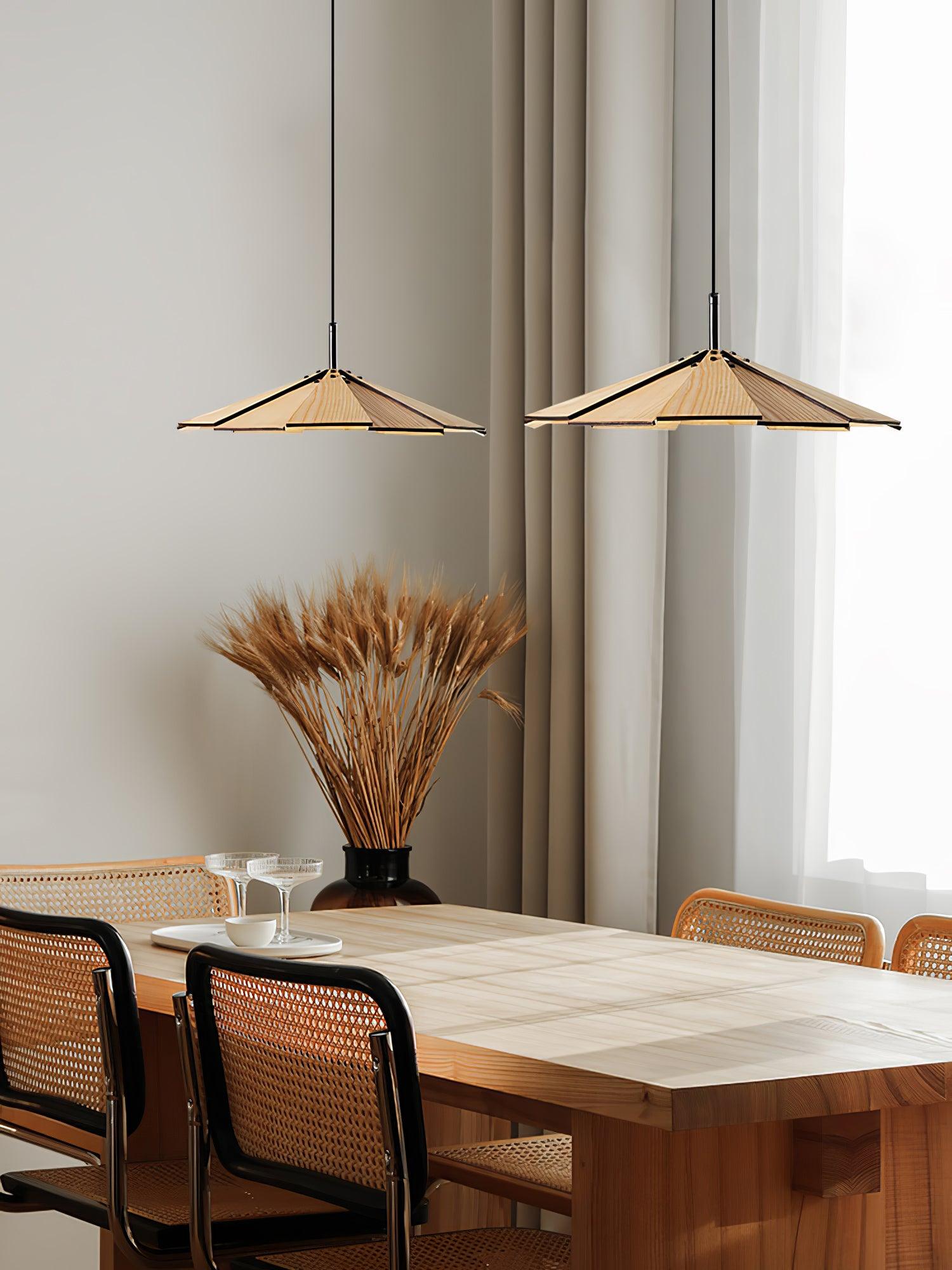 Umbrella Wooden Pendant Light - Letslighting