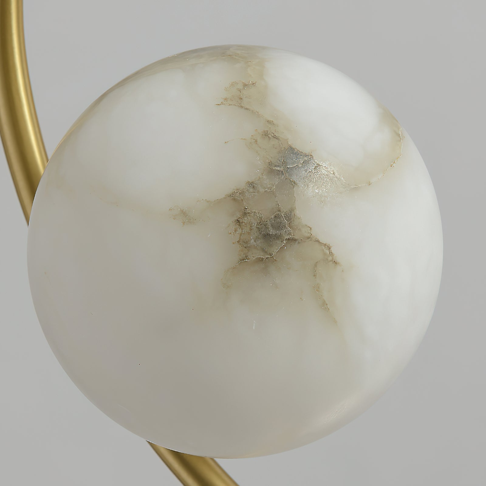 Civenan Modern Minimalist Curved Alabaster Pendant Lamp - Lamp Copper