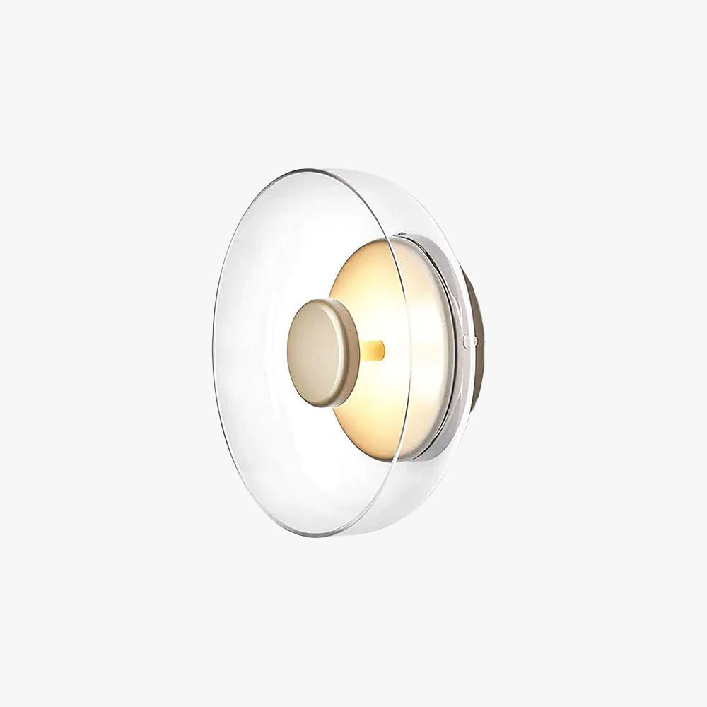 Hailie Modern Round Bowl Glass Wall Light